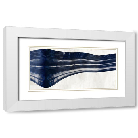 Beyond The Curve White Modern Wood Framed Art Print with Double Matting by PI Studio