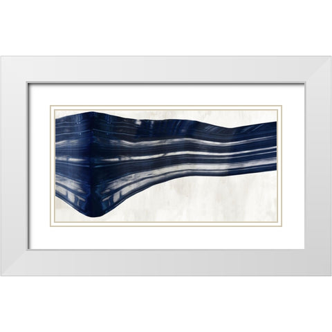Beyond The Curve White Modern Wood Framed Art Print with Double Matting by PI Studio
