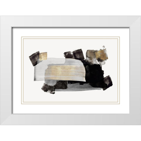 Wingold White Modern Wood Framed Art Print with Double Matting by PI Studio