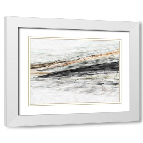 Lady of the Rocks II White Modern Wood Framed Art Print with Double Matting by PI Studio