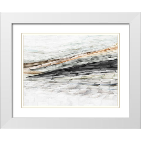 Lady of the Rocks II White Modern Wood Framed Art Print with Double Matting by PI Studio