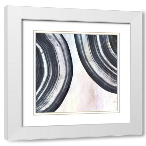 The Space Between I White Modern Wood Framed Art Print with Double Matting by PI Studio