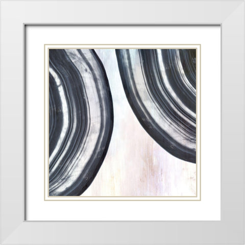 The Space Between I White Modern Wood Framed Art Print with Double Matting by PI Studio