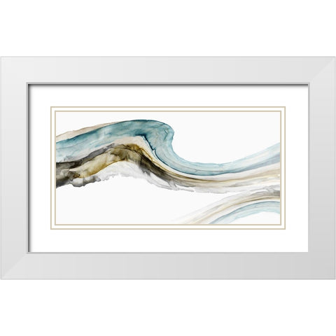 I Dream of the Sea White Modern Wood Framed Art Print with Double Matting by PI Studio