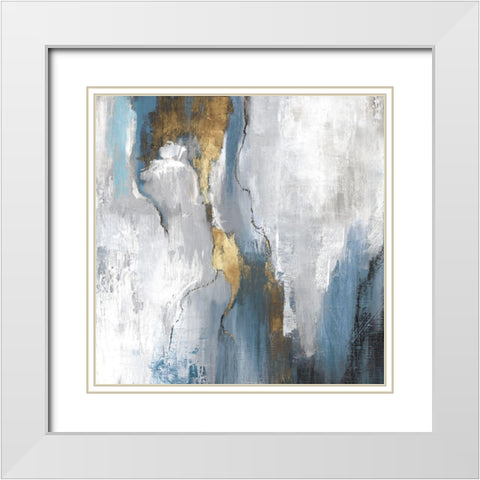 Revolving Motion II White Modern Wood Framed Art Print with Double Matting by PI Studio