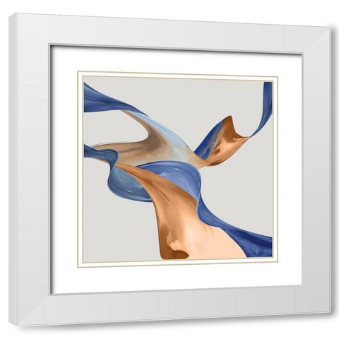 Thinking Through Time I White Modern Wood Framed Art Print with Double Matting by PI Studio