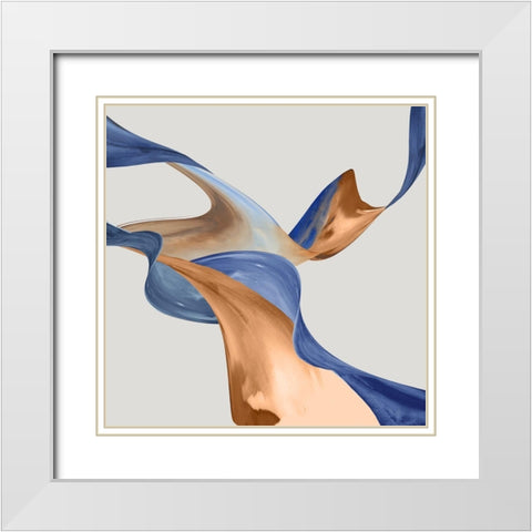 Thinking Through Time I White Modern Wood Framed Art Print with Double Matting by PI Studio