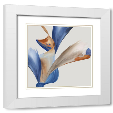 Thinking Through Time II White Modern Wood Framed Art Print with Double Matting by PI Studio