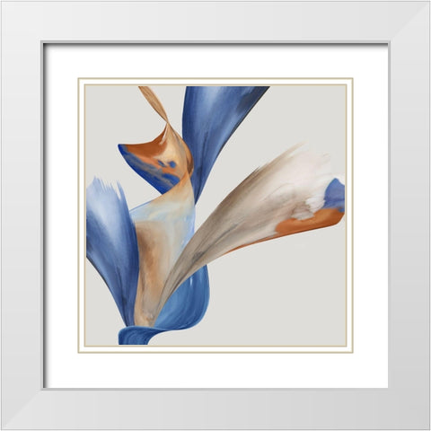 Thinking Through Time II White Modern Wood Framed Art Print with Double Matting by PI Studio