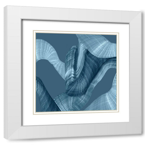 Unfolded Secret II White Modern Wood Framed Art Print with Double Matting by PI Studio