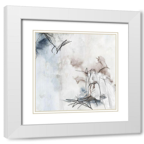 Leda and the Swan White Modern Wood Framed Art Print with Double Matting by PI Studio