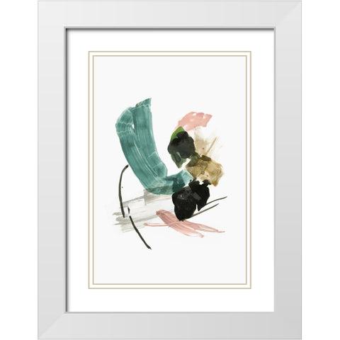 The Nymphs Reply I  White Modern Wood Framed Art Print with Double Matting by PI Studio