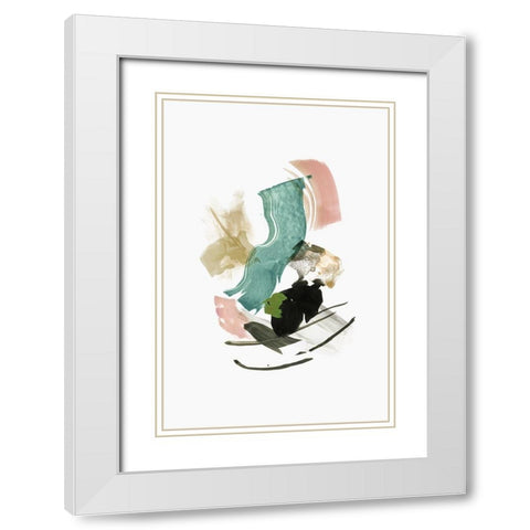 The Nymphs Reply II White Modern Wood Framed Art Print with Double Matting by PI Studio