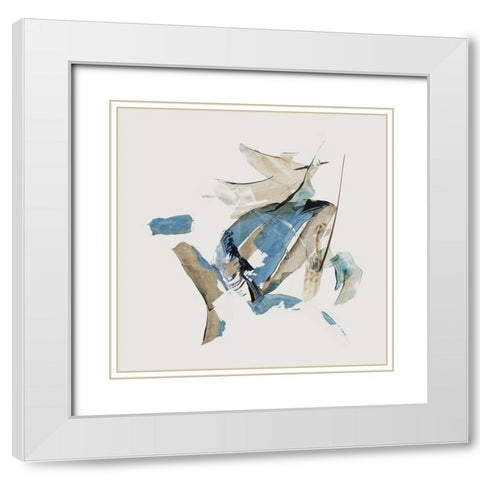 The Earth Has Care II White Modern Wood Framed Art Print with Double Matting by PI Studio