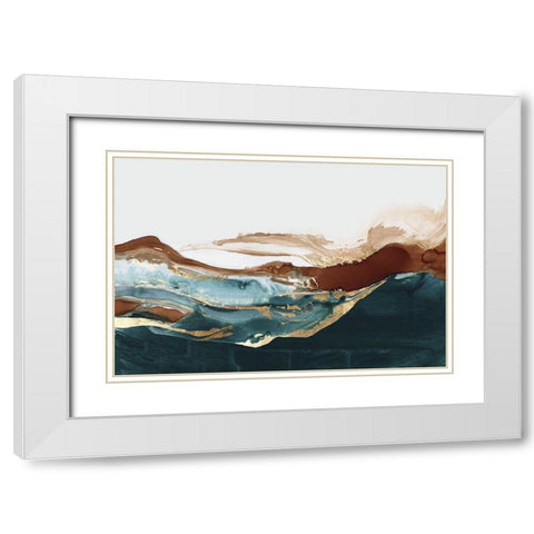 Narrow Escape I White Modern Wood Framed Art Print with Double Matting by PI Studio