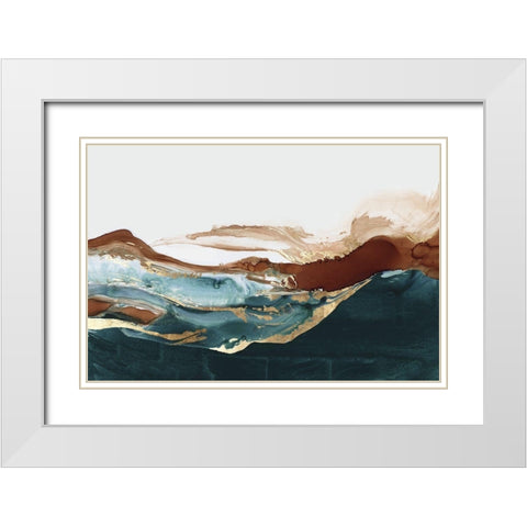 Narrow Escape I White Modern Wood Framed Art Print with Double Matting by PI Studio
