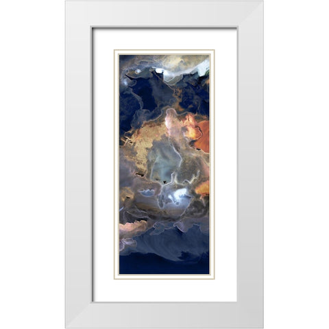 Storm in Moonlight I White Modern Wood Framed Art Print with Double Matting by PI Studio