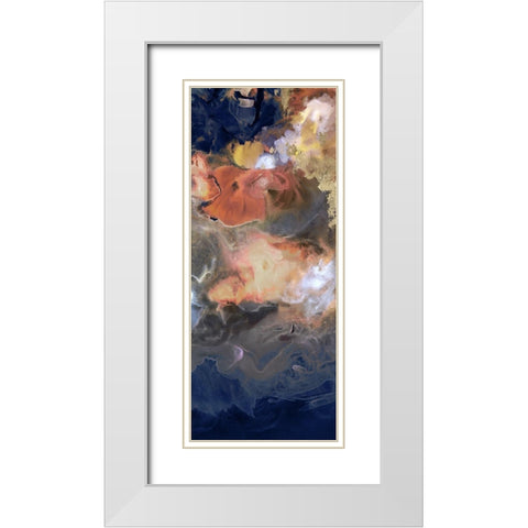 Storm in Moonlight II White Modern Wood Framed Art Print with Double Matting by PI Studio