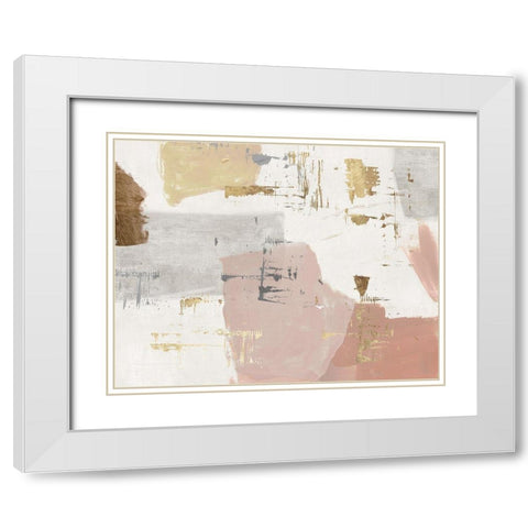 A Roses Touch  White Modern Wood Framed Art Print with Double Matting by PI Studio