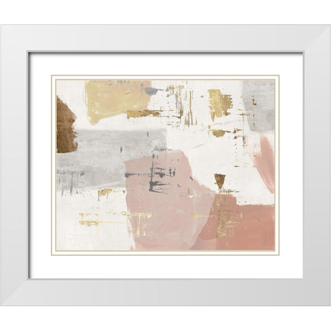 A Roses Touch  White Modern Wood Framed Art Print with Double Matting by PI Studio