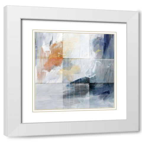 Nightscape I  White Modern Wood Framed Art Print with Double Matting by PI Studio