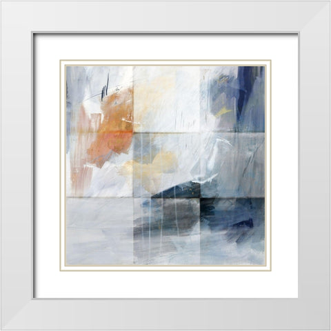 Nightscape I  White Modern Wood Framed Art Print with Double Matting by PI Studio
