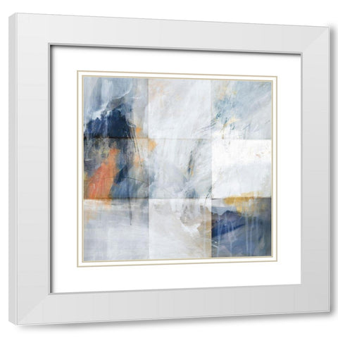 Nightscape II White Modern Wood Framed Art Print with Double Matting by PI Studio