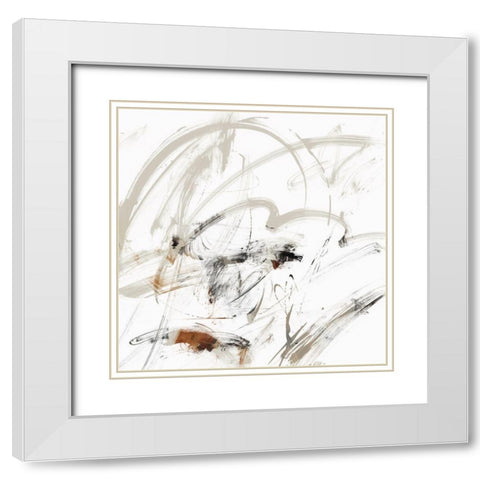 The Space Between Us I  White Modern Wood Framed Art Print with Double Matting by PI Studio