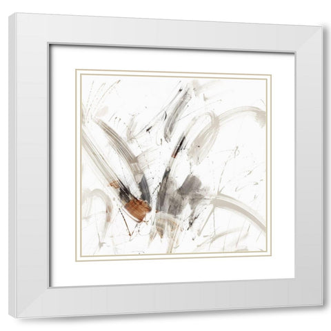 The Space Between Us II White Modern Wood Framed Art Print with Double Matting by PI Studio