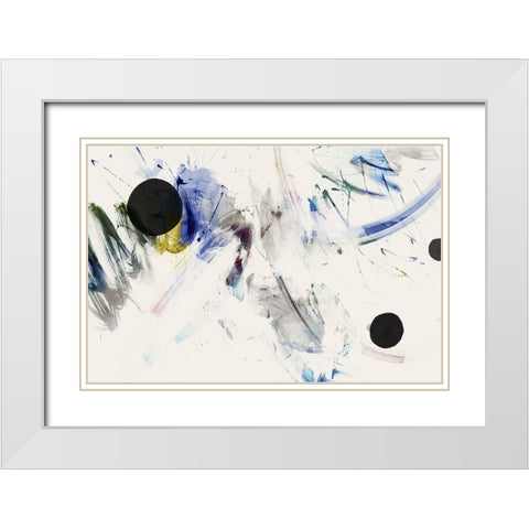 Space Oddity I  White Modern Wood Framed Art Print with Double Matting by PI Studio