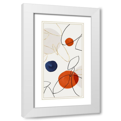 Sunset Spring II White Modern Wood Framed Art Print with Double Matting by PI Studio