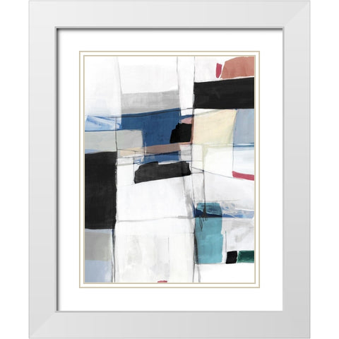 Sky Energy I  White Modern Wood Framed Art Print with Double Matting by PI Studio