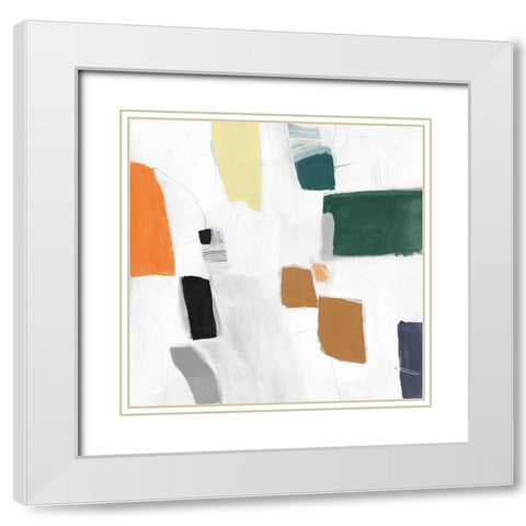 Reflecting Love I White Modern Wood Framed Art Print with Double Matting by PI Studio