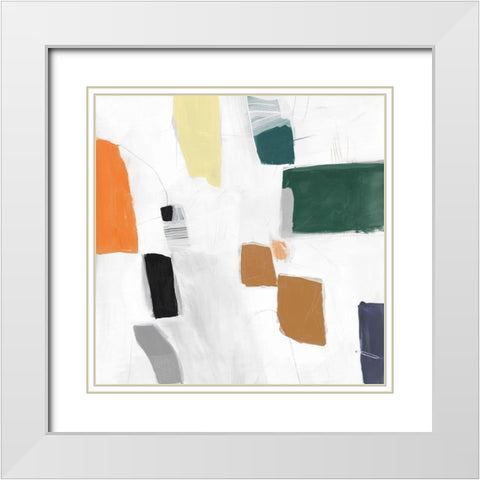 Reflecting Love I White Modern Wood Framed Art Print with Double Matting by PI Studio