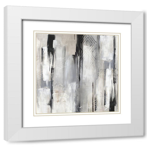 Dancing in the Dark  White Modern Wood Framed Art Print with Double Matting by PI Studio