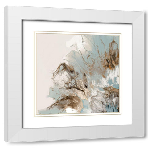 Ageless Beauty  White Modern Wood Framed Art Print with Double Matting by PI Studio