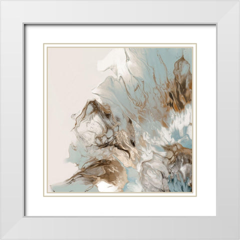 Ageless Beauty  White Modern Wood Framed Art Print with Double Matting by PI Studio