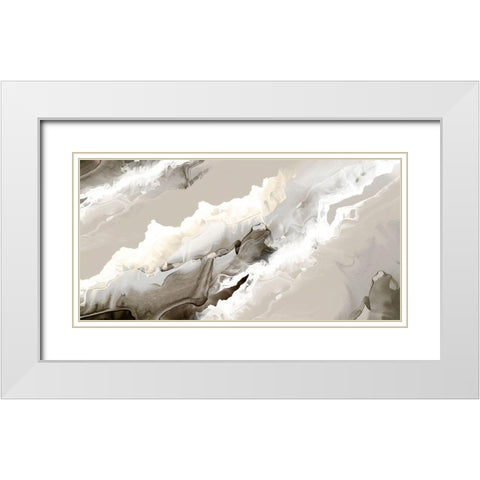 Coral Reef Dreams  White Modern Wood Framed Art Print with Double Matting by PI Studio