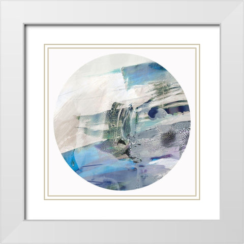 Encompass Essence I  White Modern Wood Framed Art Print with Double Matting by PI Studio