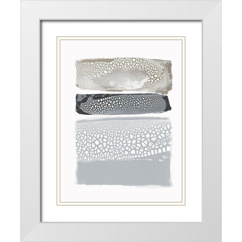 Sparkling Together III White Modern Wood Framed Art Print with Double Matting by PI Studio