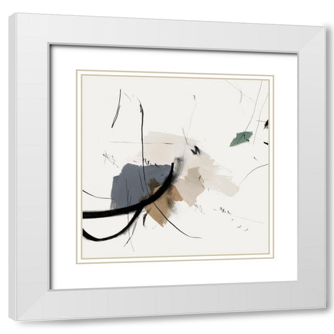 Heavenly I  White Modern Wood Framed Art Print with Double Matting by PI Studio