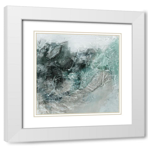 Radiant Night  White Modern Wood Framed Art Print with Double Matting by PI Studio