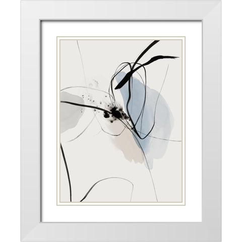 Inner Light II White Modern Wood Framed Art Print with Double Matting by PI Studio