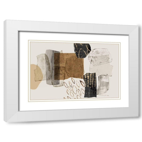 Shape of Formation I  White Modern Wood Framed Art Print with Double Matting by PI Studio