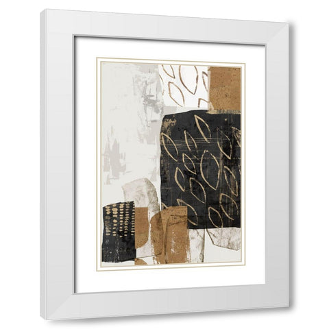 Shape of Formation II White Modern Wood Framed Art Print with Double Matting by PI Studio