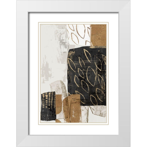 Shape of Formation II White Modern Wood Framed Art Print with Double Matting by PI Studio