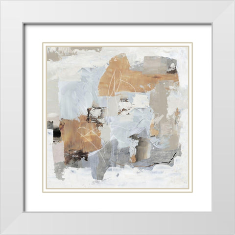 Dancing in the Sun  White Modern Wood Framed Art Print with Double Matting by PI Studio