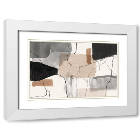 Leaving at Midnight I White Modern Wood Framed Art Print with Double Matting by PI Studio