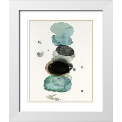 In Order II White Modern Wood Framed Art Print with Double Matting by PI Studio