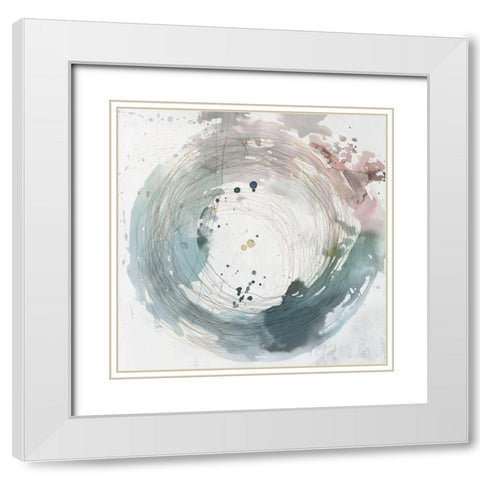 Encompassed Within II White Modern Wood Framed Art Print with Double Matting by PI Studio